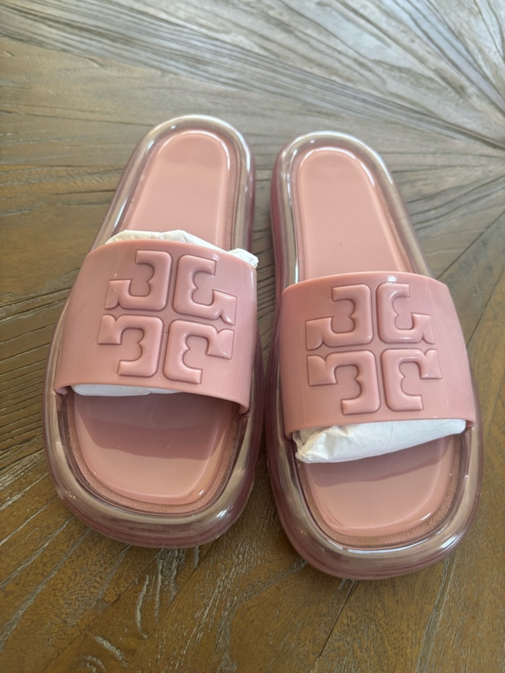 Tory Burch Bubble Jelly, Cipria (Pink) size 8, EUC
